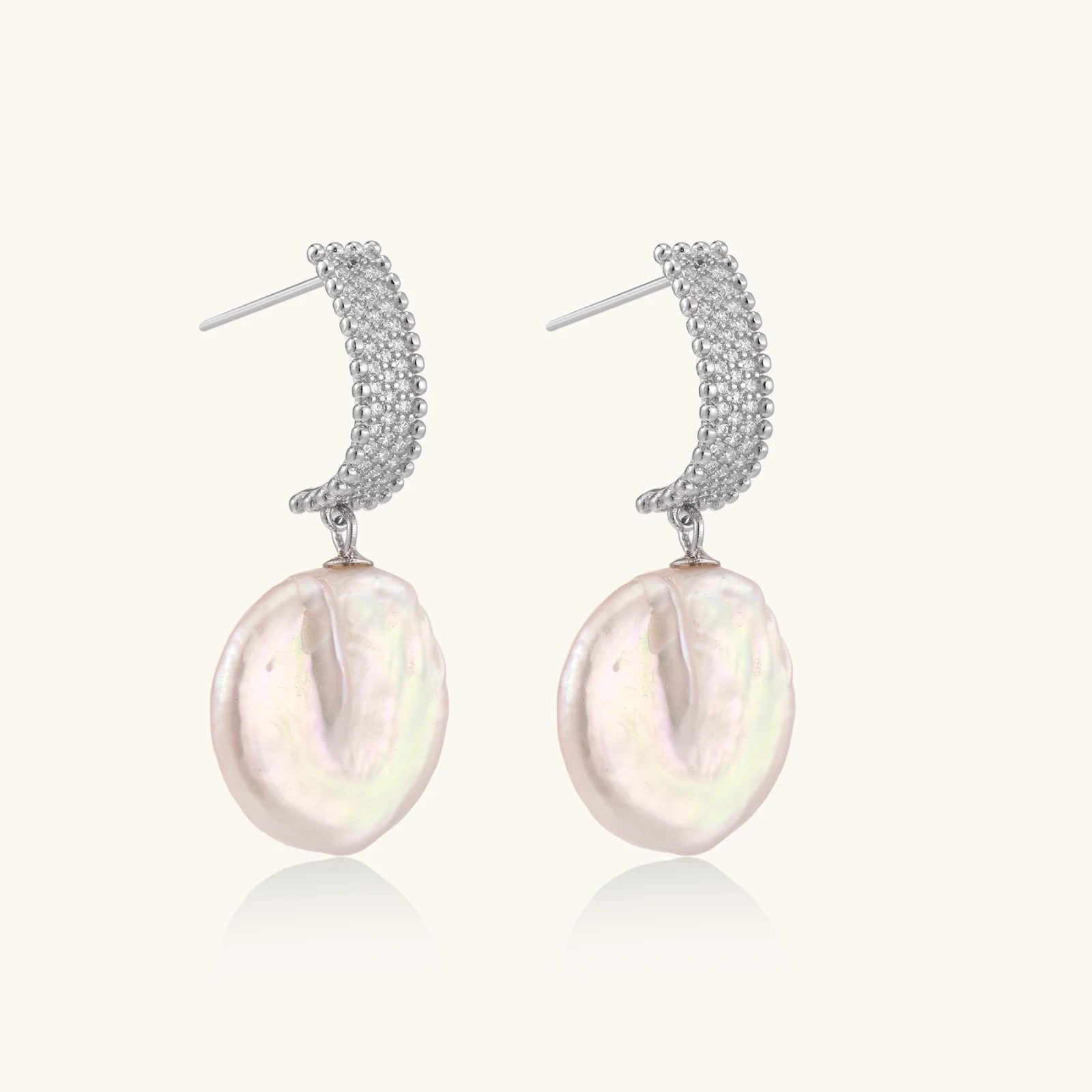 Boucles Pendantes Perles Baroques, photographie du bijou, vue 3