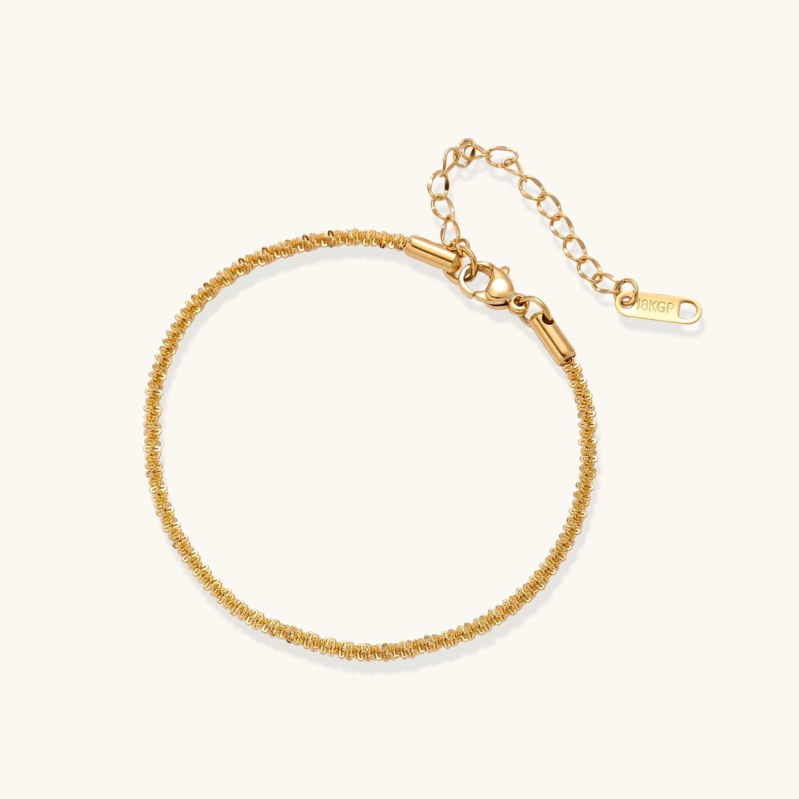 Bracelet Chaîne Golden Hour, acier inoxydable plaqué or 18k - bijou VALDESSE