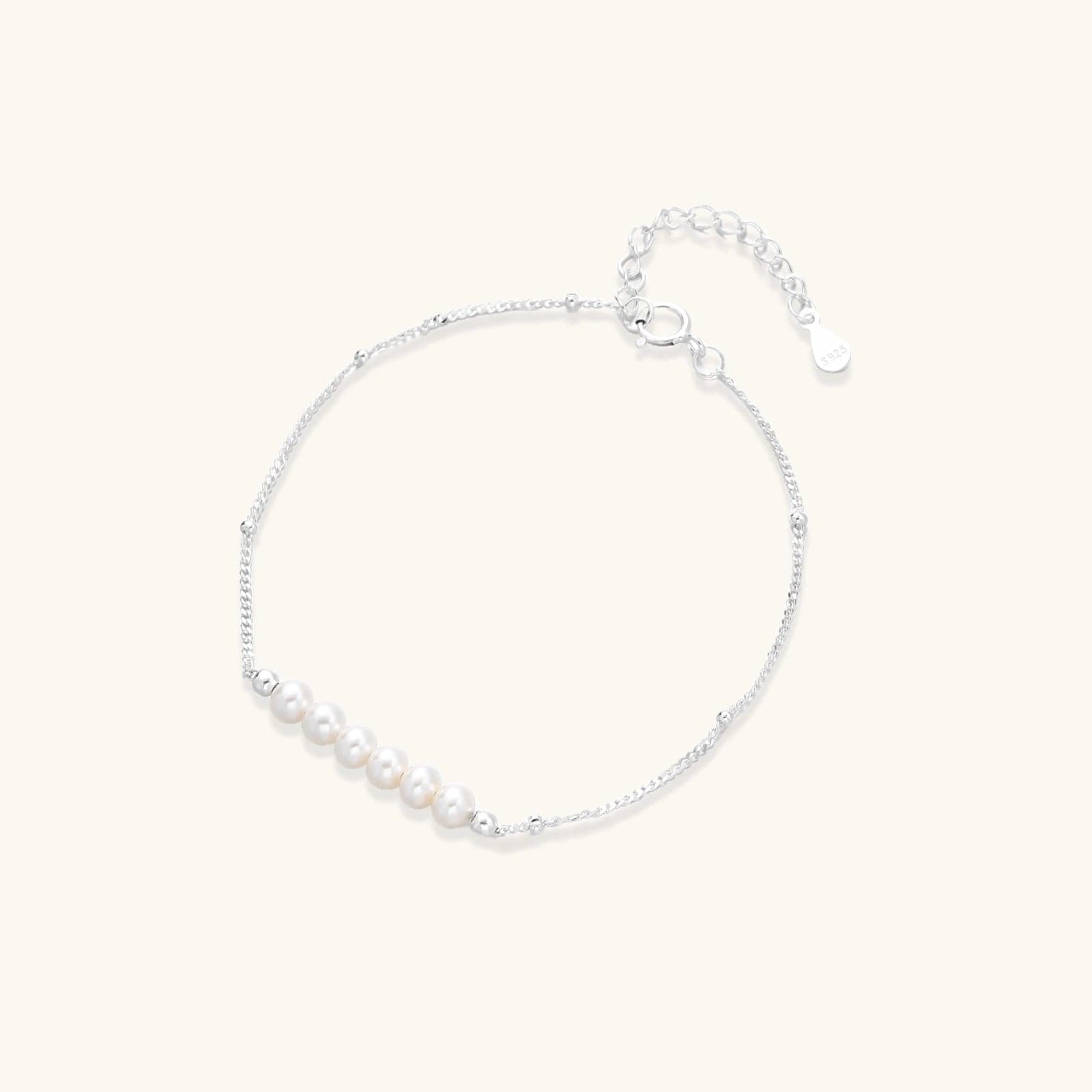 Bracelet Murmure de Perles, argent sterling 925 plaqué rhodium · perles d’eau douce - bijou VALDESSE