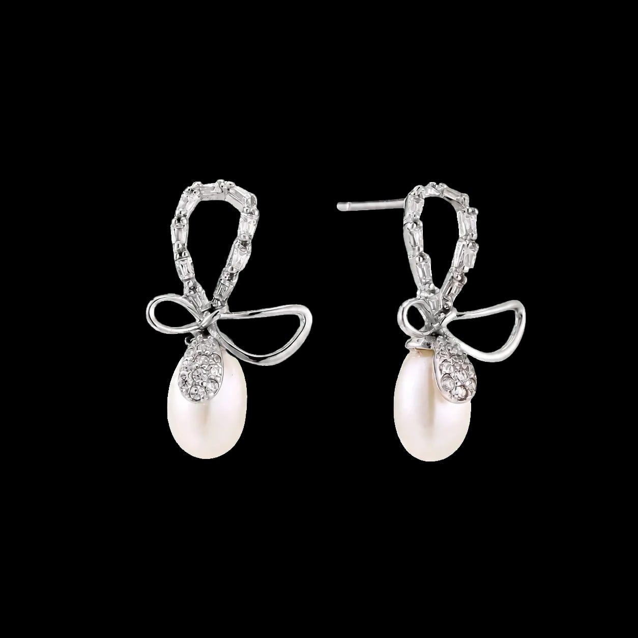 Halo perlé, argent sterling 925 rhodié · perles d’eau douce - bijou femme VALDESSE