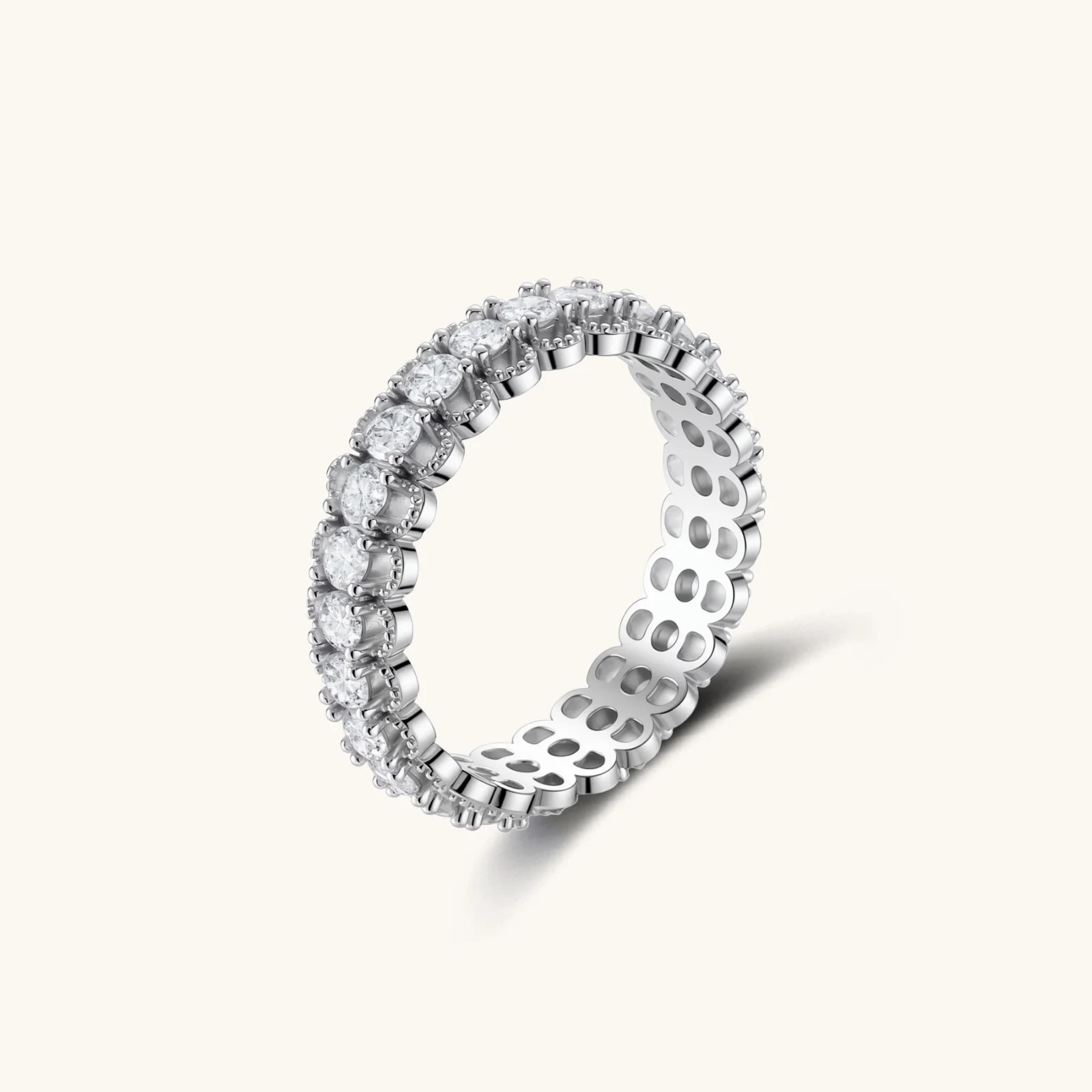 Bague Éclat Infini Moissanite, photographie du bijou, vue 2